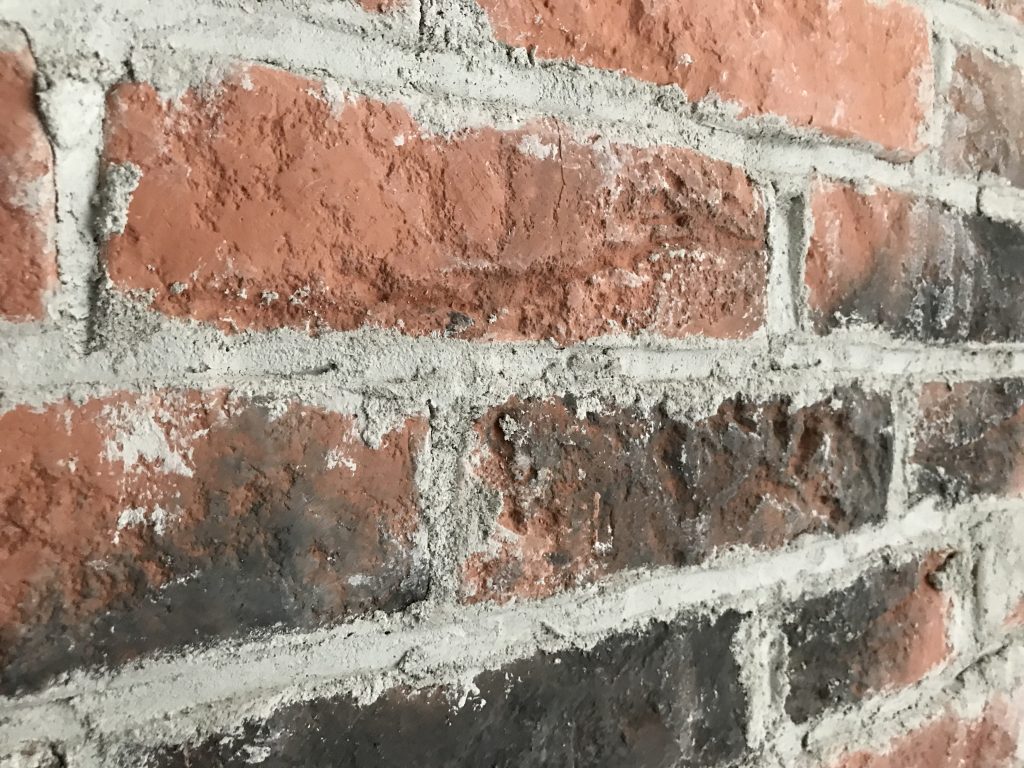 closeup van de brick wall 